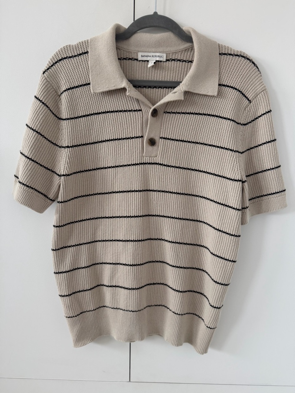 Banana Republic Sweater polo in soft white